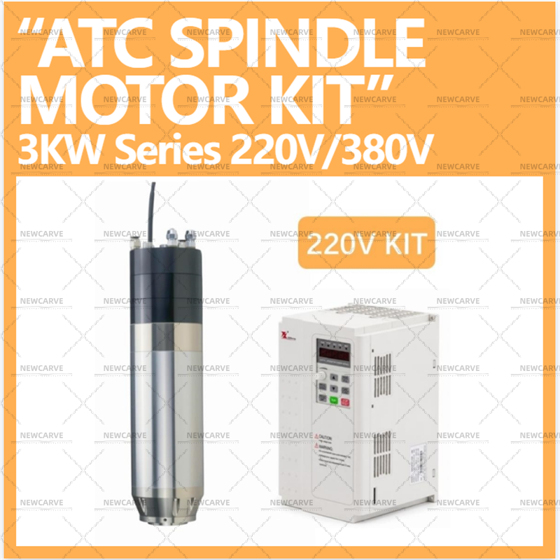 Water Cooled Spindle - Spindle Motor + VFD Kit A