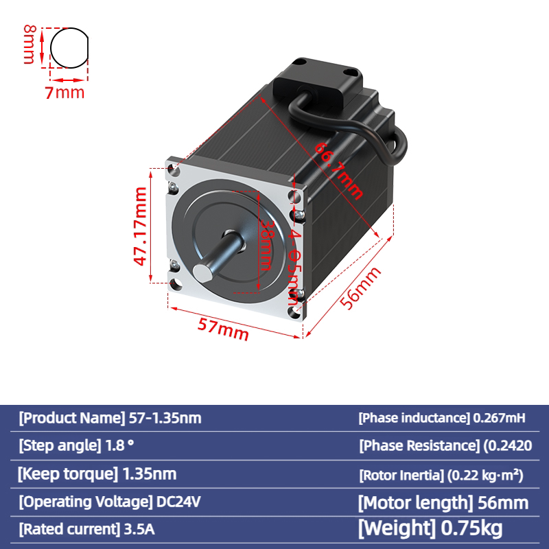 Nema 23 Stepper Motor DC24v 0. - огляд і ціна Nema23 Stepper