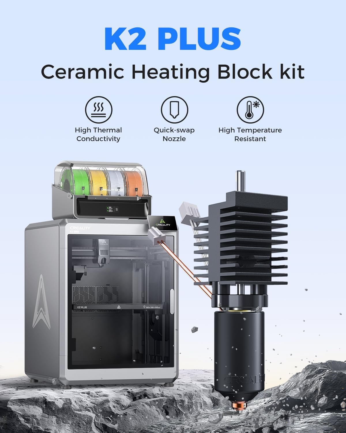 Creality K2 Plus Ceramic Hoten - огляд і ціна Aluminium Profile 2020