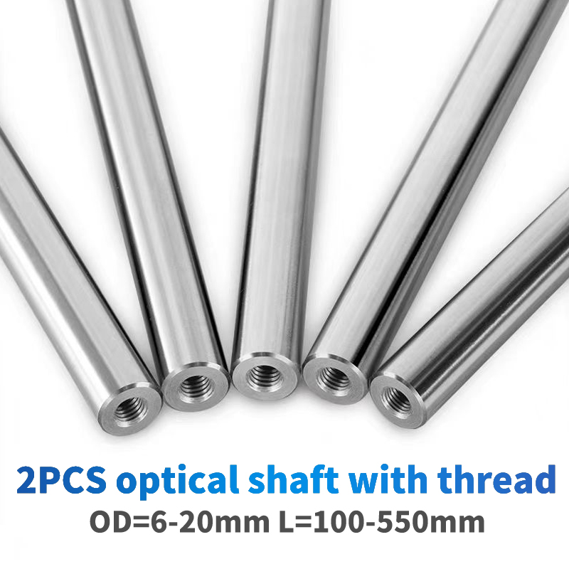2Pc optical shaft with thread  - огляд і ціна Linear Rod 8Mm