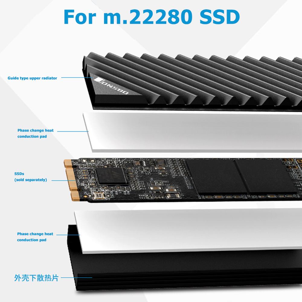 Jonsbo M2 2280 SSD Aluminum He - огляд і ціна Aluminium Extrusion