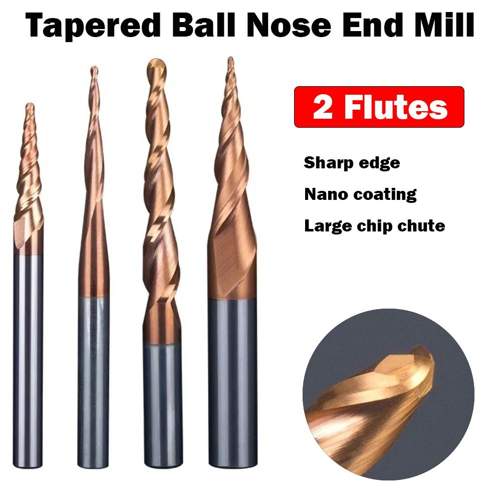 HRC55 Solid Carbide Ball Nose  - огляд і ціна End Mill Set