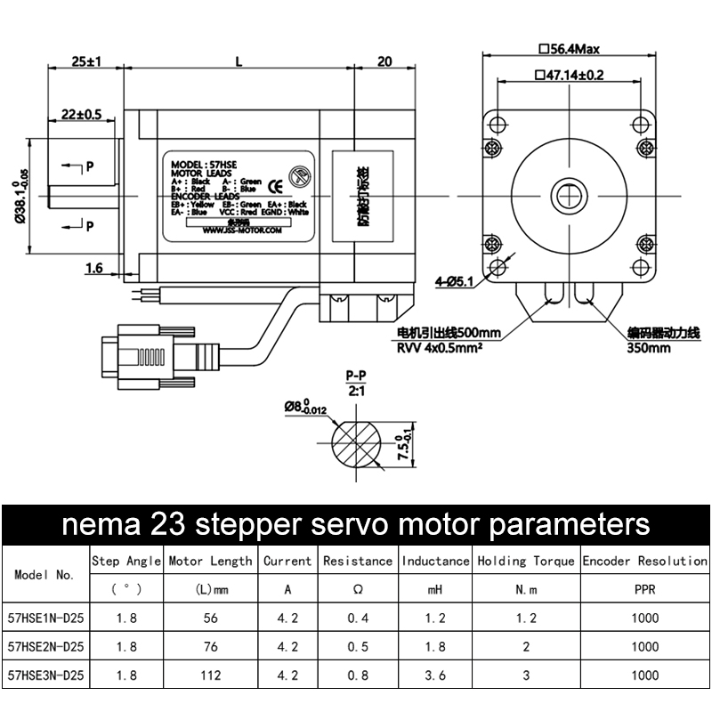 RS485 Communication Hybrid Kit - огляд і ціна Nema23 Stepper