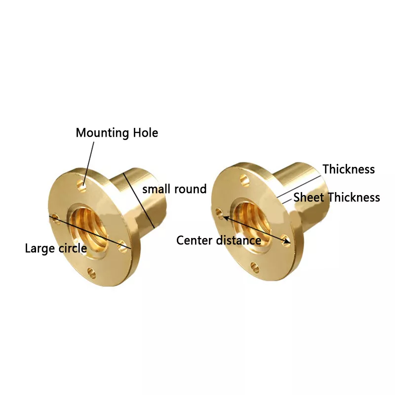 1pcs T6 lead Screw Round Flang - огляд і ціна Lead Screw 8Mm