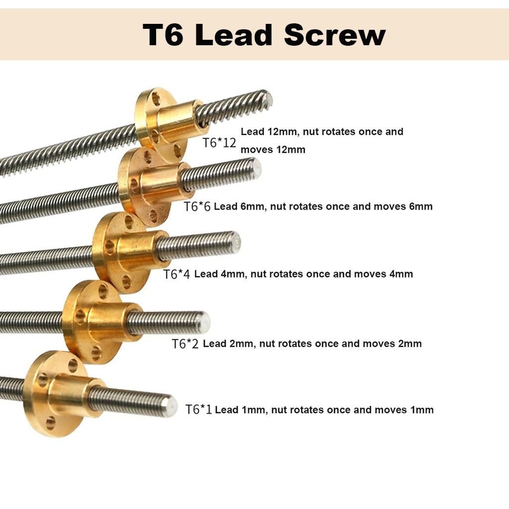 1pcs T6 lead Screw Round Flang - огляд і ціна Lead Screw 8Mm