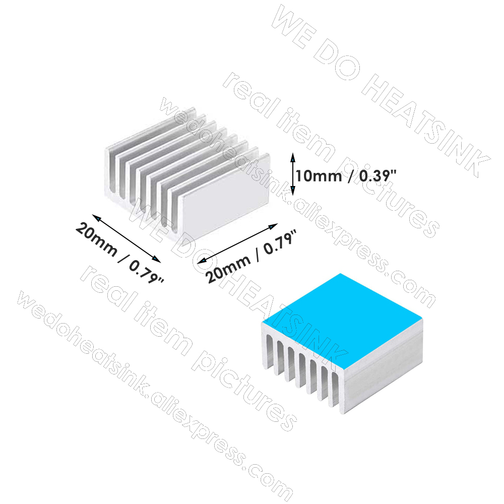 20x20x10mm Silver Square Therm - огляд і ціна Aluminium Extrusion