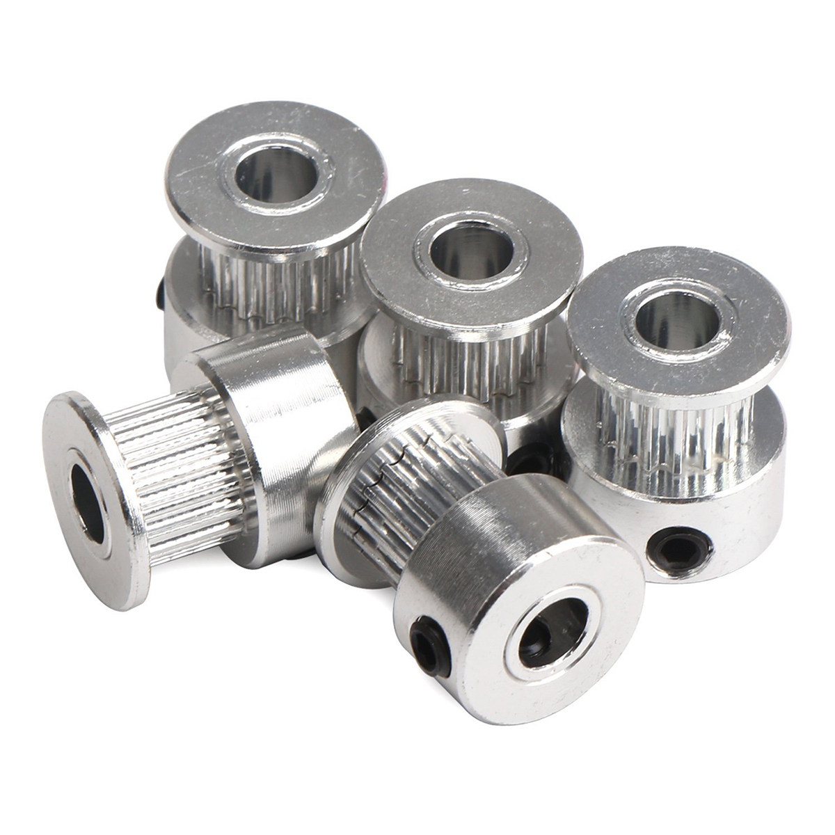 5Pcs Aluminum Gt2 Pulleys 20 T - огляд і ціна Gt2 Belt