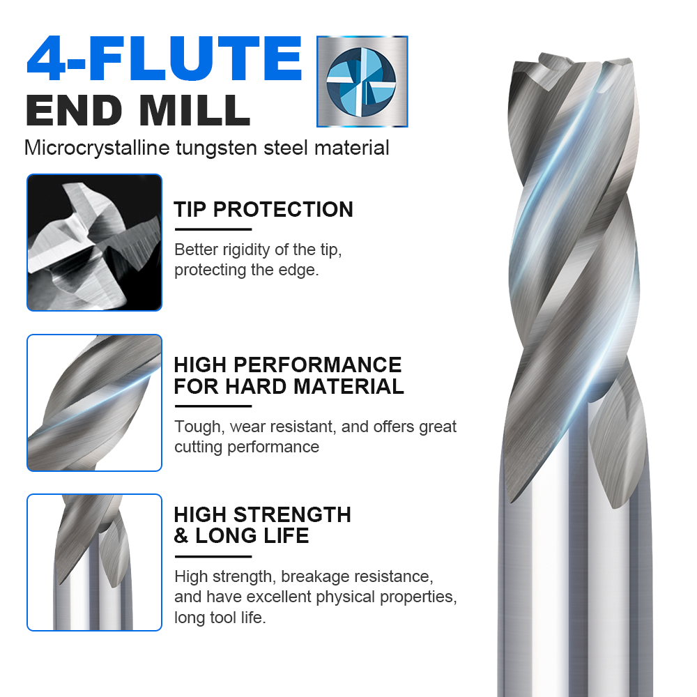 CMCP 1.5-13mm 4 Flute HSS End  - огляд і ціна End Mill Set