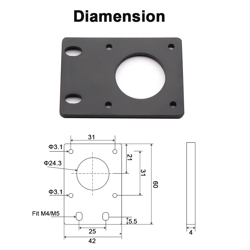 NEMA 17 Stepper Motor Bracket, - огляд і ціна Stepper Motor Nema17