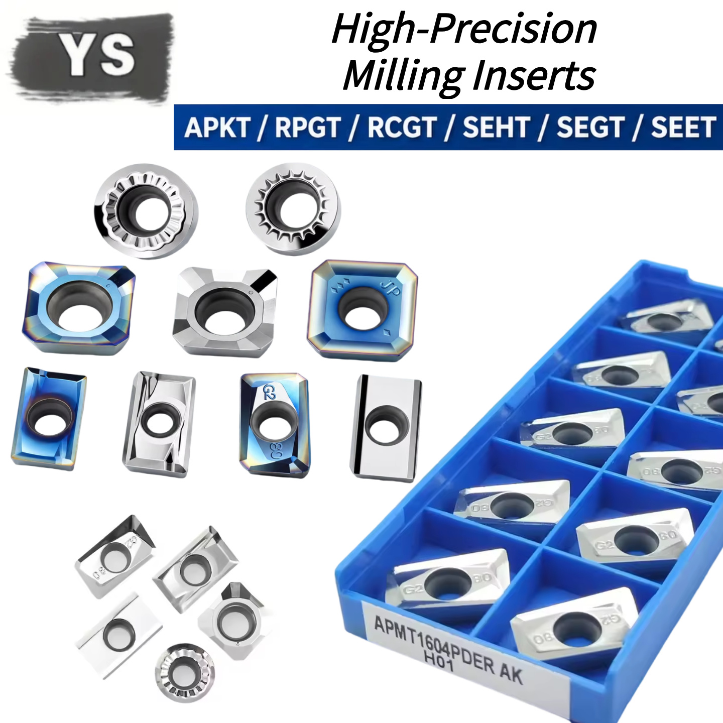 10PCS APKT APGT RCGT SEHT Carb - огляд і ціна Carbide End Mill