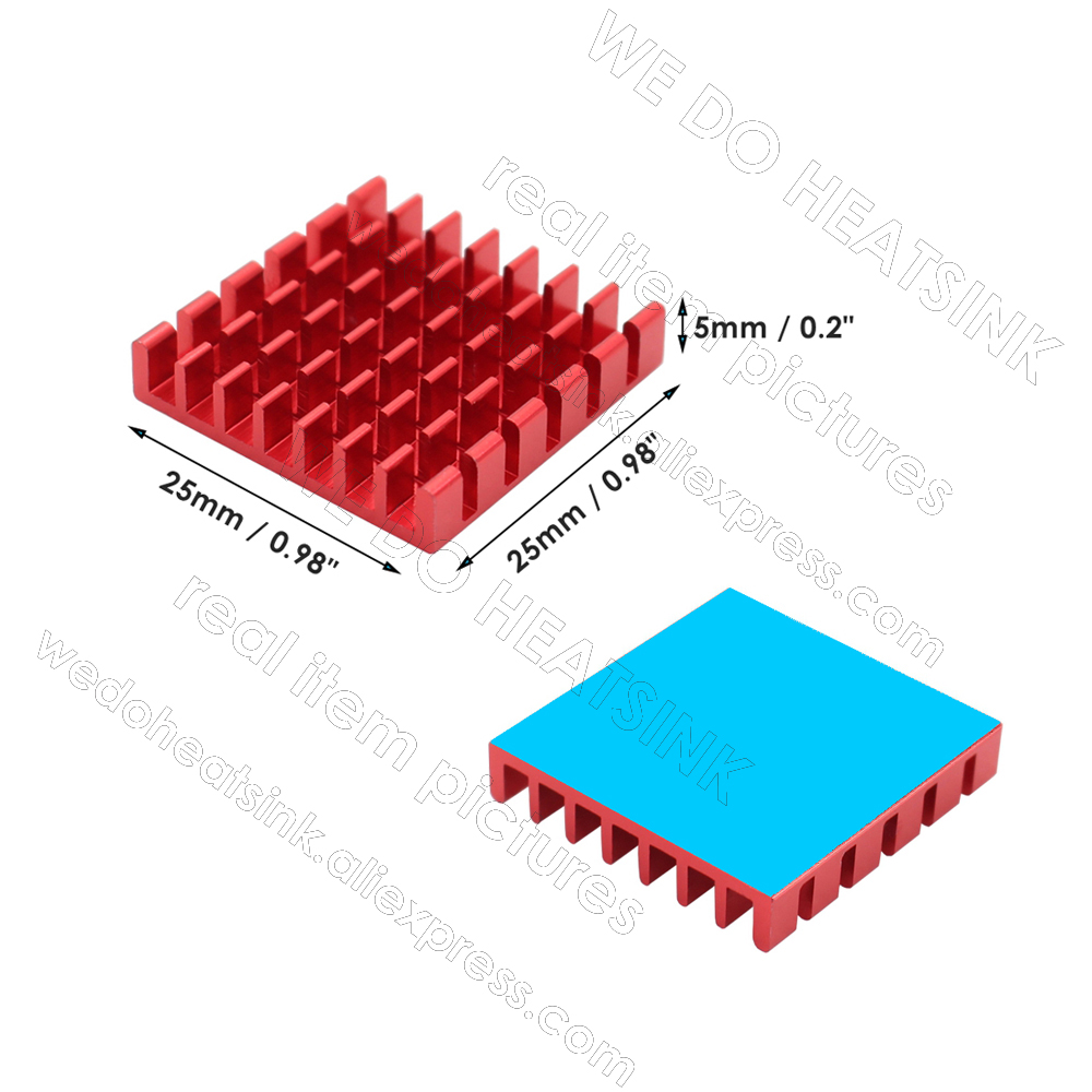 WE DO HEATSINK 25x25x5mm Witho - огляд і ціна Aluminium Extrusion
